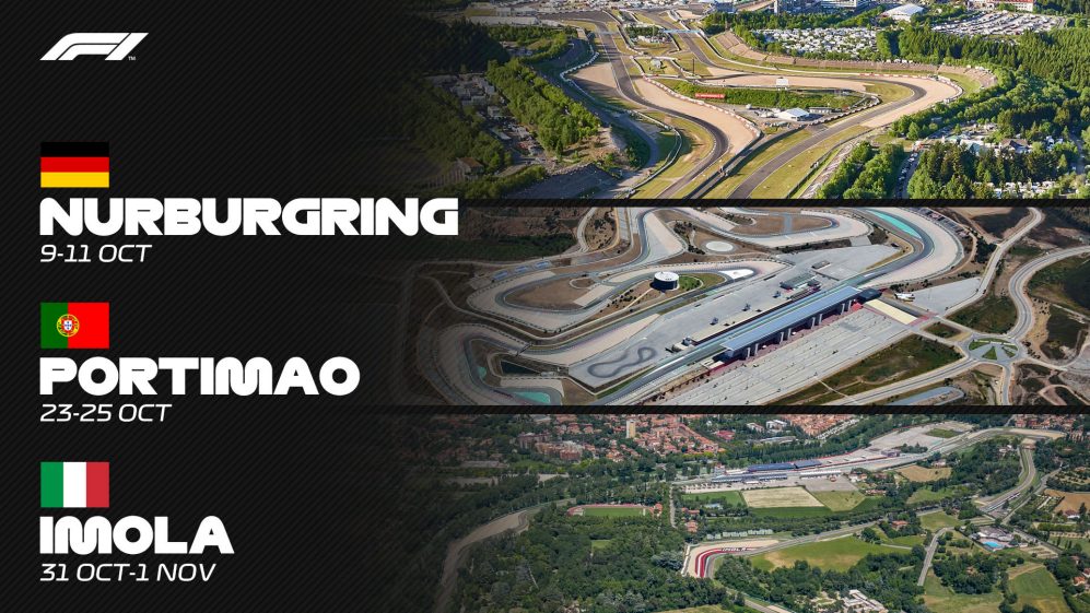 Formula 1 Portimao, Nurburgring and 2-day event in Imola