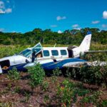 Aseguran SEDENA aeronave con casi media tonelada de cocaína en Campeche
