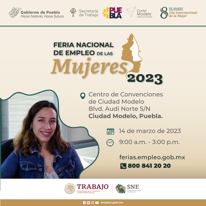 Feria de empleo para mujeres a Ciudad Modelo - Curul Puebla