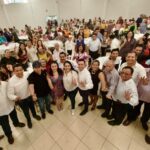 Ante más de 1000 docentes, reafirma Tonantzin Fernández su compromiso con la educación en San Pedro Cholula