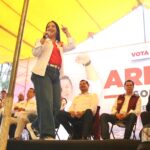 Desde Ciudad Serdán, Liz Sánchez llama a votar para consolidar la transformación del país