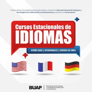BUAP abre inscripciones para cursos virtuales de inglés, francés y alemán en Otoño 2026