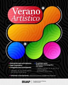 BUAP invita a participar en su “Verano Artístico” con talleres audiovisuales