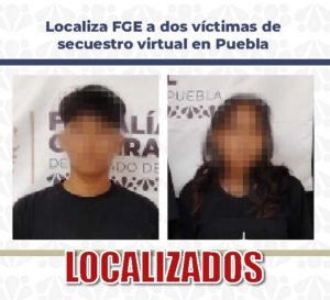 Localiza FGE a dos víctimas de secuestro virtual en Puebla