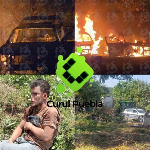 Huaquechula vive jornada de tensión: pobladores incendian patrullas tras aseguramiento de un presunto desvalijador