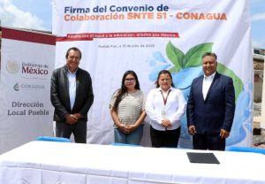 SNTE 51 y CONAGUA Puebla unen esfuerzos para fortalecer la cultura del cuidado del agua 