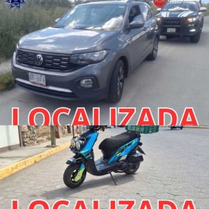 Policía de Huejotzingo localiza camioneta y motoneta robadas en recorridos de vigilancia