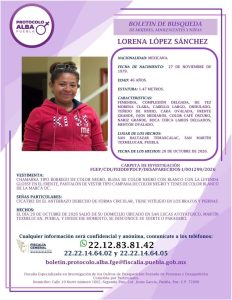 Desaparece Lorena López en San Martín Texmelucan; hallan un cuerpo en el Arco Norte