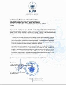 BUAP suspende clases por Día de Muertos: estudiantes tendrán cuatro días de descanso
