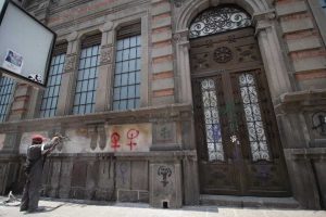 Ayuntamiento de Puebla invierte 2.1 millones de pesos en limpieza de grafitis y detecta 135 inmuebles dañados en el Centro Histórico